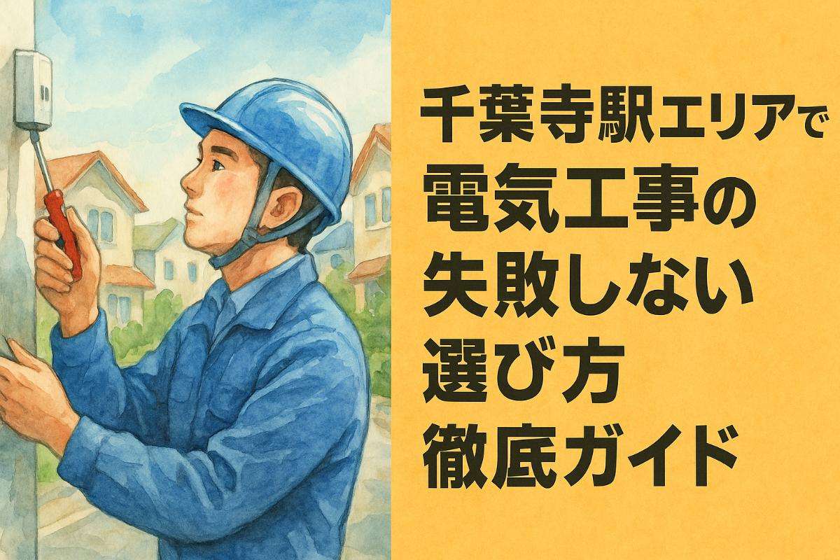 千葉寺駅エリアで電気工事の失敗しない選び方徹底ガイド